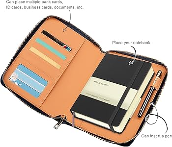 Amazon | ノートカバー 手帳カバー, BetterJonny A5 ファスナー